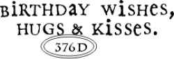 画像1: Birthday wishes, Hugs & Kisses.(UM)