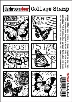 画像1: Butterfly Post-Collage Stamp