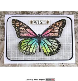 画像2: Patchwork Butterfly Collage Stamp  (Cling  Foam Stamps)