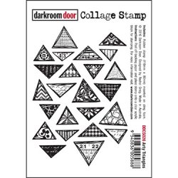 画像1: Arty Triangles Collage Stamp  (Cling  Foam Stamps)