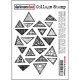 Arty Triangles Collage Stamp  (Cling  Foam Stamps)