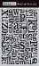 画像1: Alphabet Jumble: Darkroom Door Medium Stencil (1)