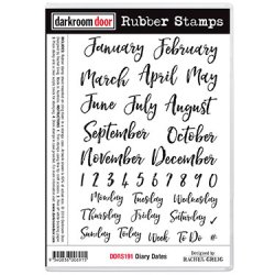 画像1: Diary Dates  (Cling  Foam Stamps)