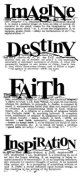 Imagine Faith Destiny Inspiration :Dictionary Stamp (UM)