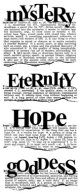 Mystery Eternity Hope Goddess :Dictionary Stamp (UM)