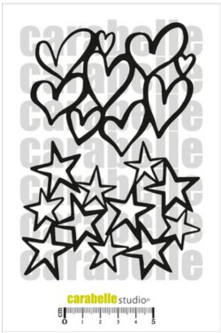 画像1: Hearts and Stars (A6 Mask)