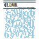Numbers /Clear Scraps Stencils 6"X6"
