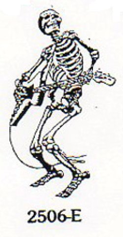 画像1: Guitar Playing Skeleton