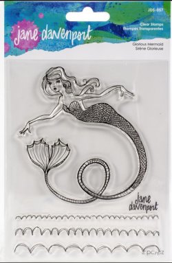 画像1: Glorious Mermaid :Jane Davenport Whimsical & Wild Collection Clear Stamps Set