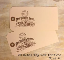 画像1: #C Hotel Tag/New Tontine Size #8 (10枚入り）