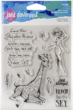 画像1: Giraffe Wisdom :Jane Davenport Whimsical & Wild Collection Clear Stamps Set