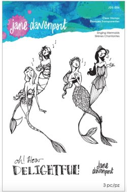 画像2: Singing Mermaids :Jane Davenport Whimsical & Wild Collection Clear Stamps Set