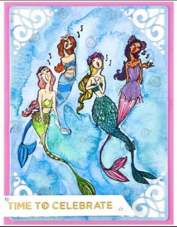 画像3: Singing Mermaids :Jane Davenport Whimsical & Wild Collection Clear Stamps Set