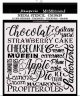 Chocolat, Sweety / Stamperia Stencil 7.08"X7.08"