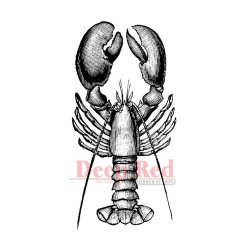 画像1: Lobster /Deep Red Cling Stamp
