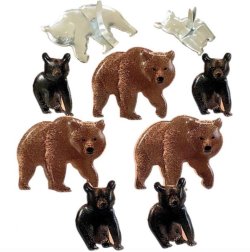 画像1: Bears : Eyelet Outlet Shape Brads 12/Pkg 