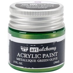 画像1: Metallique Green Olive /Finnabair:Art Alchemy Acrylic Paint 1.7 Fluid Ounces