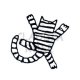 Acrobat Cat (Cling Stamp)