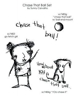 画像1: Chase That Ball Setl (Cling Stamp)