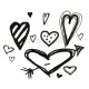 Lots o' Hearts (Cling Stamp)
