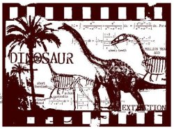 画像1: Dinosaur Filmstrip (Cling Stamp)