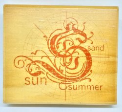画像1: SALE:  Sand, Sun, Summer  (Wood Stamp)