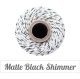 Matte Black Shimmer & Natural Twine Spool
