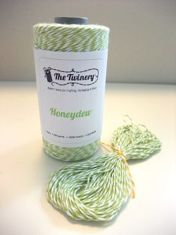 画像1: Honeydew ( Light Chartreuse Green & White) Eco-Luxe Baker's Twine