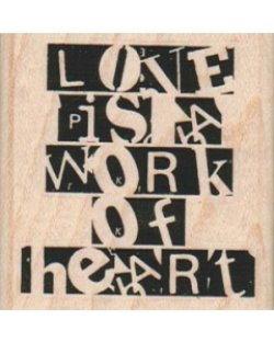 画像1: Love Is A Work 2 x 2