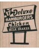 Deluxe Hamburgers Sign
