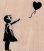 画像1: Banksy Balloon Girl 2 3/4 x 3 (1)