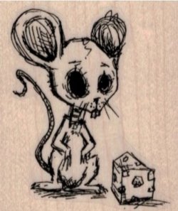 画像1: Creepy Rat With Cheese 2 x 2 1/4