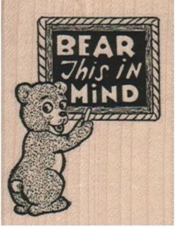 画像1: Bear This In Mind 1 3/4 x 2 1/4