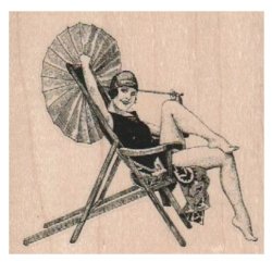 画像1: Parasol Lady In Chair 3 1/4 x 3